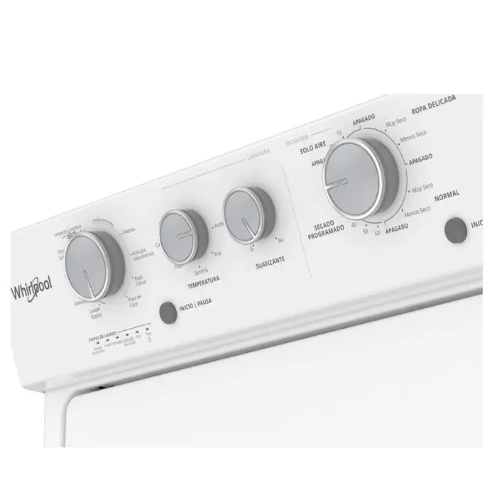 Centro De Lavado / Secadora De Gas Whirlpool De 20 Kg - Blanco