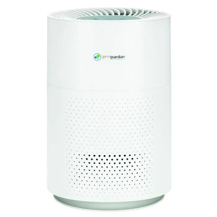 Purificador de aire de torre 22" 4-en-1 | GermGuardian AC4825E | con filtro HEPA y esterilizador de luz UV-C, gris