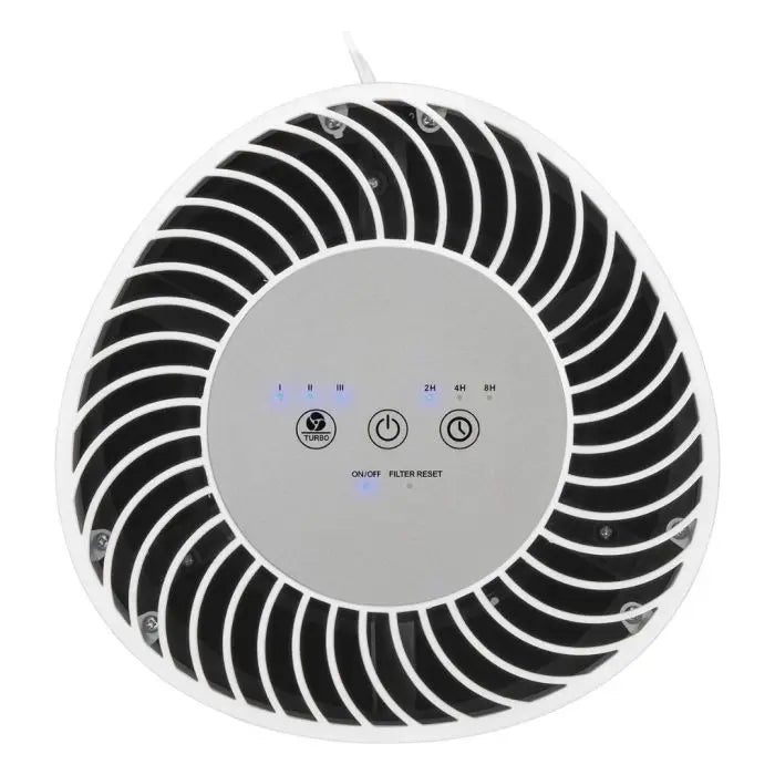 Purificador de aire de torre 22" 4-en-1 | GermGuardian AC4825E | con filtro HEPA y esterilizador de luz UV-C, gris