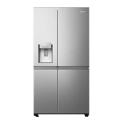 Refrigeradora Side by side | Hisense | 22.3 cu.ft. | inverter | Dispensador de agua | fabricador de hielo | 10 años de garantía en compresor y 3 años de garantía en mano de obra y piezas | Gris