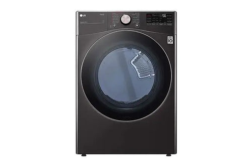 Secadora a Gas de Carga Frontal LG 22kg | con TurboSteam™ & SmartThinQ (Wi-Fi) | Color Acero Negro